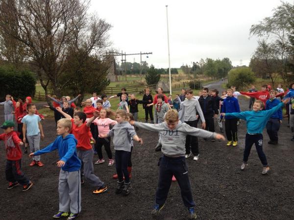 19th_scouts's tweet photo. GROUPCAMP2014 - exercises to start the day http://t.co/Vs5ZYC5GVh