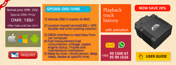 trackoman's tweet photo. Get 20% off ....
Newly arrived GPS-306 OBD iVMS plug n play real-time tracking + fuel management. Easy to use. http://t.co/gOMrmQ3BnX