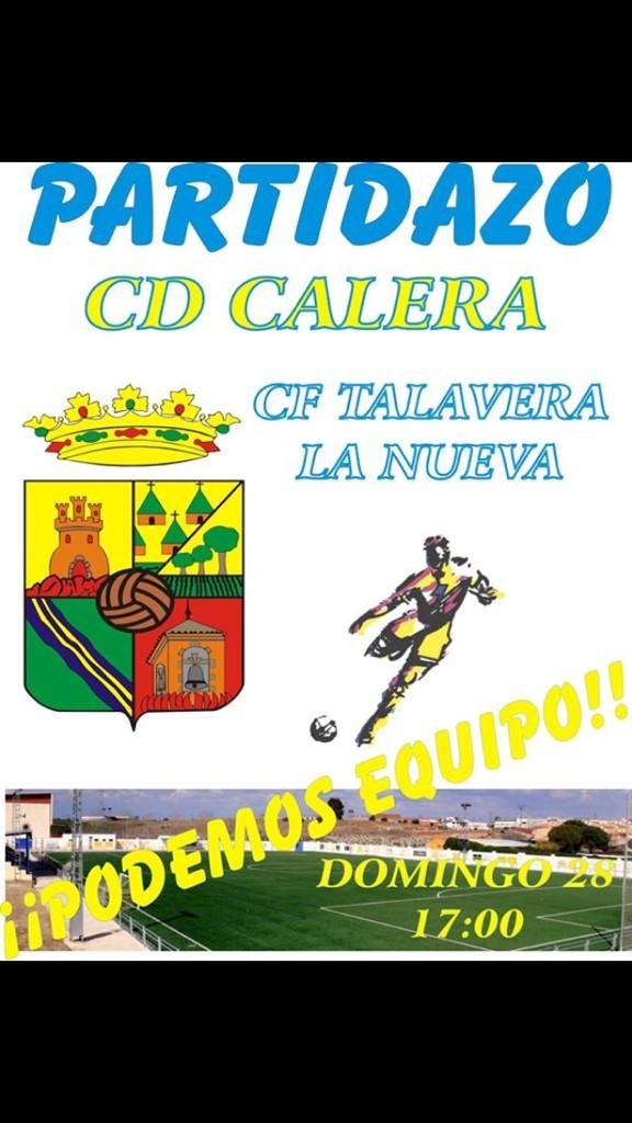 sergioaleman83's tweet photo. Derbi 
Gran partido a las 17:00
Necesitamos el aliento de la afición
Todos con el CD CALERA http://t.co/U5Br4RQKQq