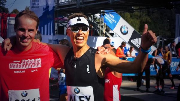 Elated! No, it was not me breaking the world record. It was Kimetto 2.02'57. Me PB 3.11'24. Improved 6 min. Happy!