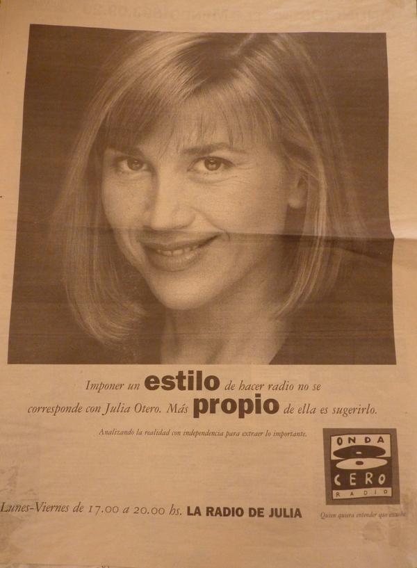 laradiodejulia's tweet photo. Hasta ahora (260997) La radio de Julia era esto, de 17 a 20h http://t.co/cGVCgHlnqs