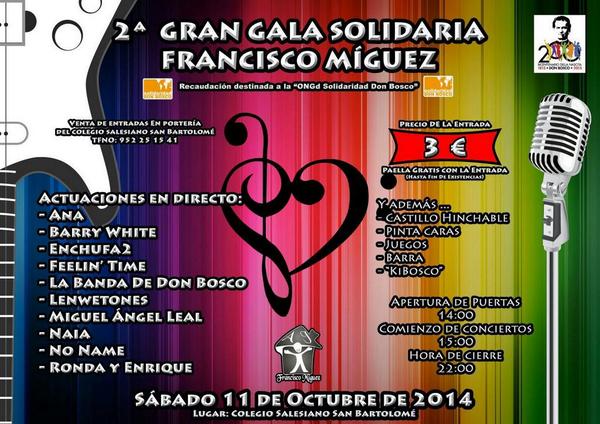 CJFcoMiguez's tweet photo. Aquí tenéis TODA la información de la II Gran Gala Solidaria Francisco Míguez. ¡Hazte con tu entrada! http://t.co/ObfpfNpOF7