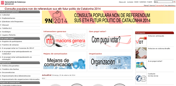 KeepCalmOc's tweet photo. Consulta populara non de referendum sus eth futur politic de Catalonha 2014
http://t.co/PrSh9ka8U4…
#AranésÒc #9N2014 http://t.co/mshHwL3yMz
