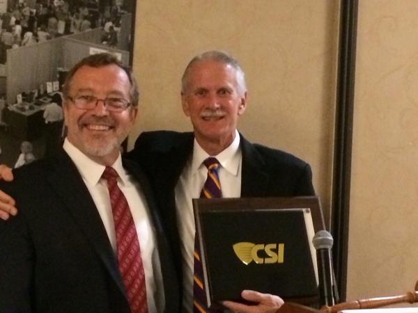 #csisocial Inst. Dir. Craig Mount presented congrats from President Simmons to Sacto Pres Sharman for 60 great years.