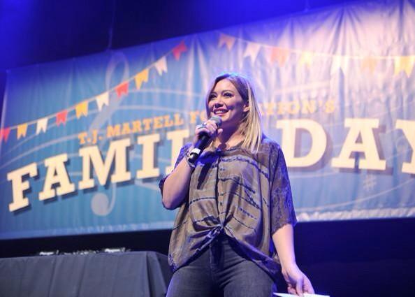 PHOTO | Hilary Duff at the Family Day Event today in New York City. The crowd sang her Happy Birthday 