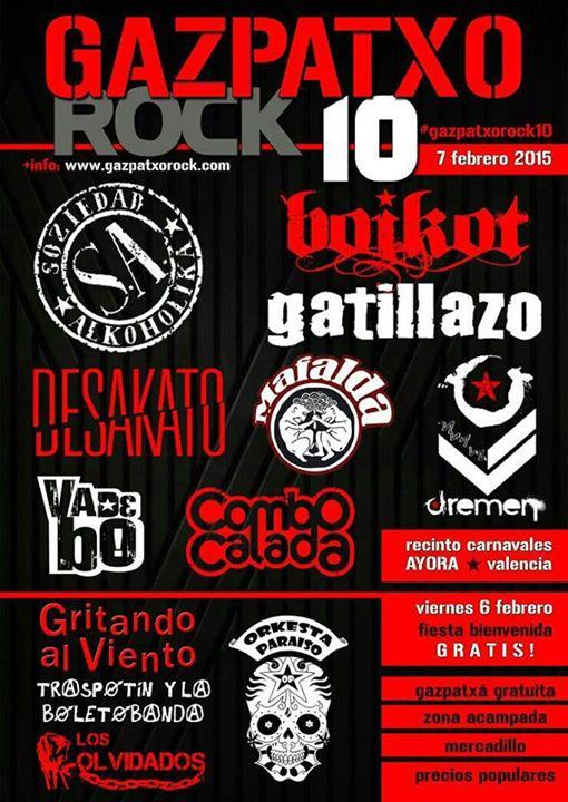 10º @gazpatxorock , 7 de Febrero en Ayora (Valencia), os esperamos. <a href="/nandy1977/">Camarada.</a>  <a href="/OscarDosmildos/">Óscar Sánchez S.</a>