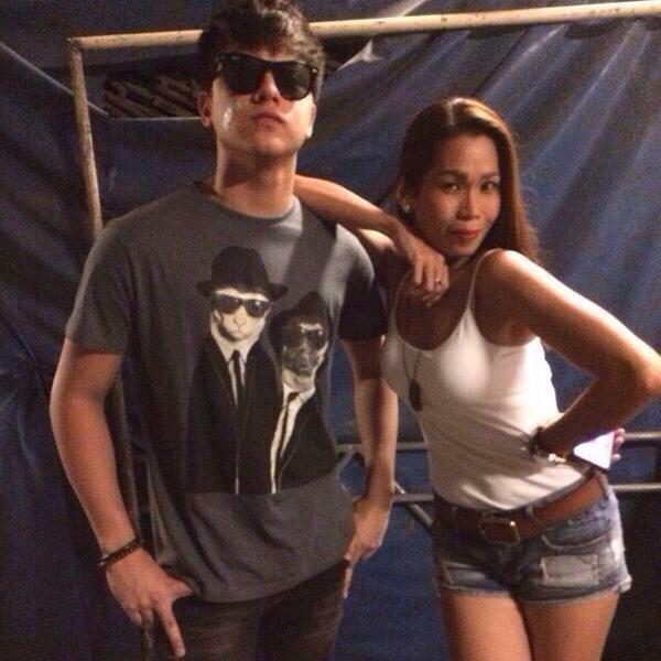 “@KathNielCaption: Sam and Kath. Dj and Pokwang. 😊 Aus ✈ Phil #exchangepartners #24/7inlovefeels ❤ © ”