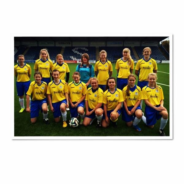 ezza_dee's tweet photo. Queen of the South Girls U17's! Unlucky today but we all played excellent! 👏⚽️ @OfficialQosL http://t.co/J41zlYavXJ