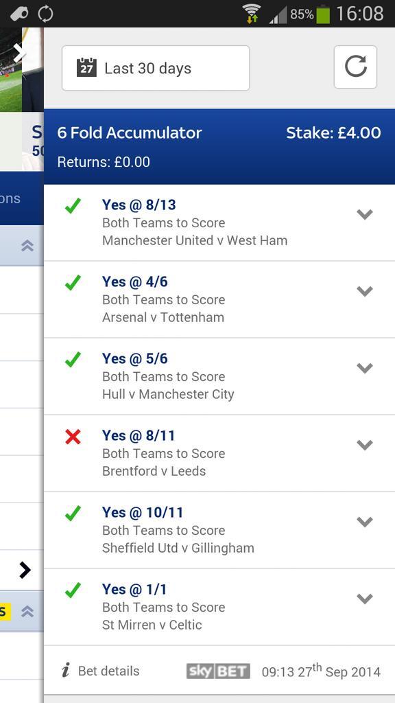 jacko997's tweet photo. Just checked mi bet slip from yesterday.  Typical! Fuckin hate leeds @stelufc88 @horsey456 @Doddsy488 http://t.co/GkklFpitx1