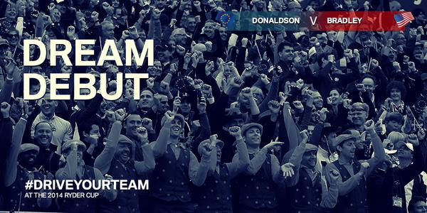 BMWPGA's tweet photo. The honour falls to debutante Donaldson to claim the winning point. #TeamEurope retain The #RyderCup. #DriveYourTeam http://t.co/1HC43D0CVA