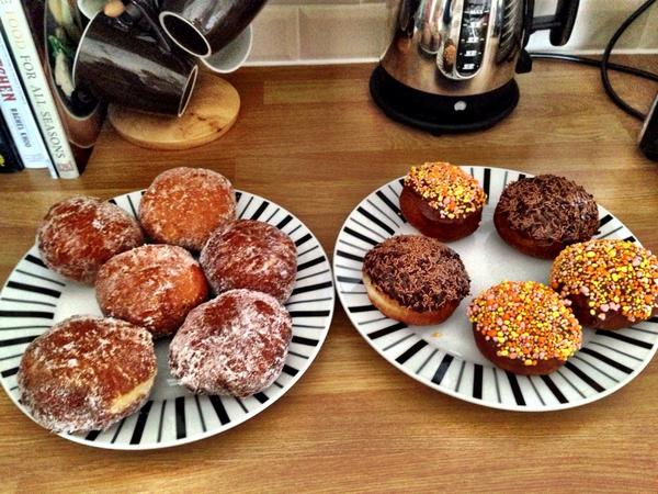 Bells_Bel's tweet image. Was inspired by @BritishBakeOff To make doughnuts!