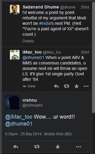 iMac_too's tweet photo. Bhai hum pehle thhe. #MajorityGovt http://t.co/m2cUTU0R1Z