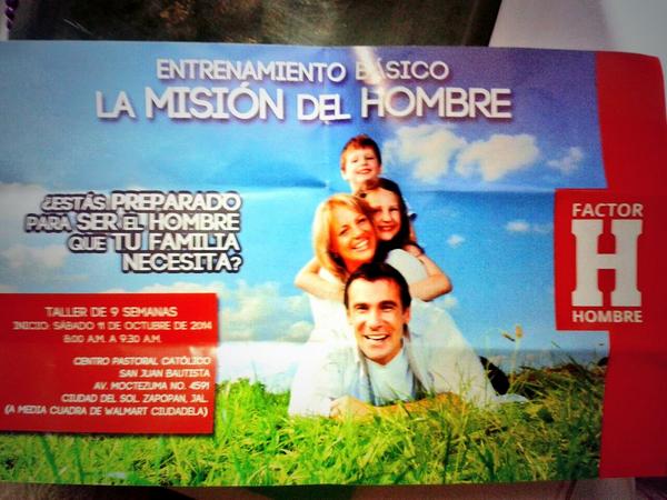LozanoEdgard's tweet photo. Cursos de machismo patrocinado por la iglesia católica... "Para el machista de cagada que tienes dentro..." http://t.co/0UIQXUYd6c