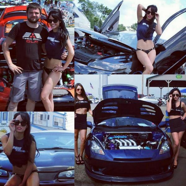 babaruh's tweet photo. Working #IFO today #ImportFaceOff #ifomodels #promomodeling #TeamMitsuGLR @mitsucars @MitsuComm @HotCarsDaily http://t.co/eHAMQiOkD2