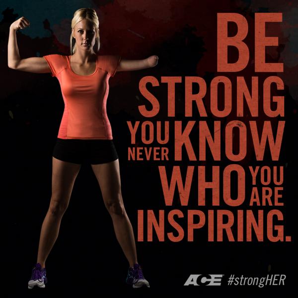 acefitness's tweet photo. Who inspires you? #strongHER http://t.co/cuMoejSSS3