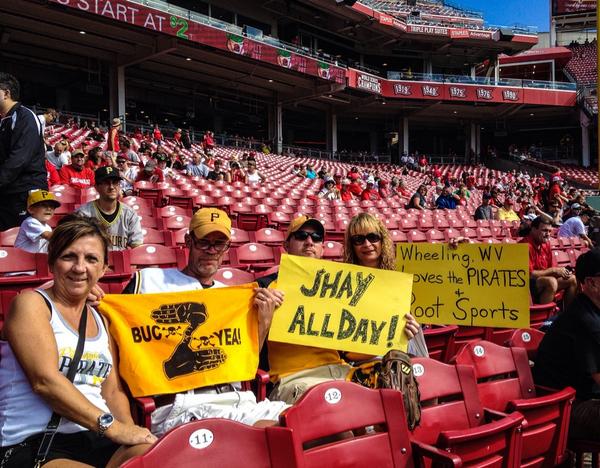 snovotney's tweet photo. In cincy baby! #bucsfanphoto http://t.co/W0hQvBAufW