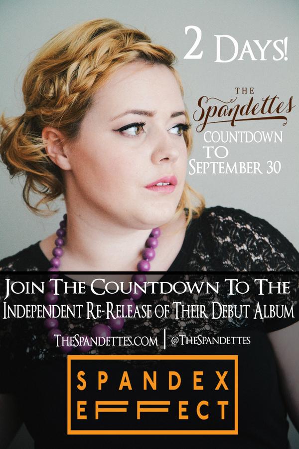 So excited for the re-release of our debut album #SpandexEffect in #2days! #albumrelease #Toronto #TheSpandettes