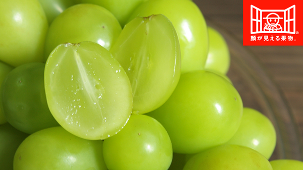 イトーヨーカドー イトーヨーカドーオリジナルブランド 顔が見える果物 シャインマスカット をご紹介 マスカット特有の芳香な香りと濃厚な甘みが特徴 皮ごとサクサクと食べられる種無しぶどうで お子様のおやつにも おすすめ 目印は右上のロゴマーク