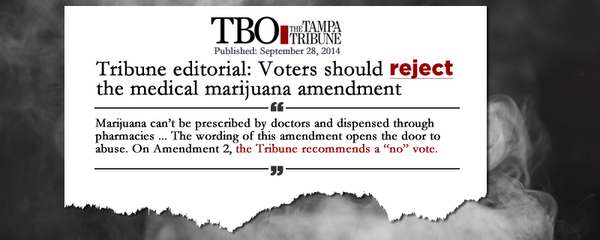 everstre's tweet photo. Great Editorial "@saynoamendment2: .@TBOcom says #NoOn2 --> http://t.co/Zuye7BXftW #medicalmarijuana #sayfie http://t.co/RHCR7gQ4OA”