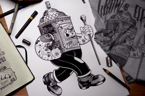 Neg_Andalucia's tweet image. Ilustraciones realizadas a mano por el artista #HelloShane goo.gl/beVgJX