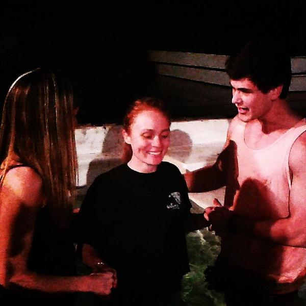 DTeam2014_01's tweet photo. Celebrations everywhere as Savanah, our dteamer, gets baptised! Congratulations Sav! #registerdteam2015 #baptism http://t.co/bBaggk93xz