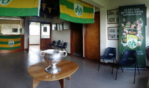 I watched the county hurling final from the pavilion in Austin Stack Park today. I was in good company.