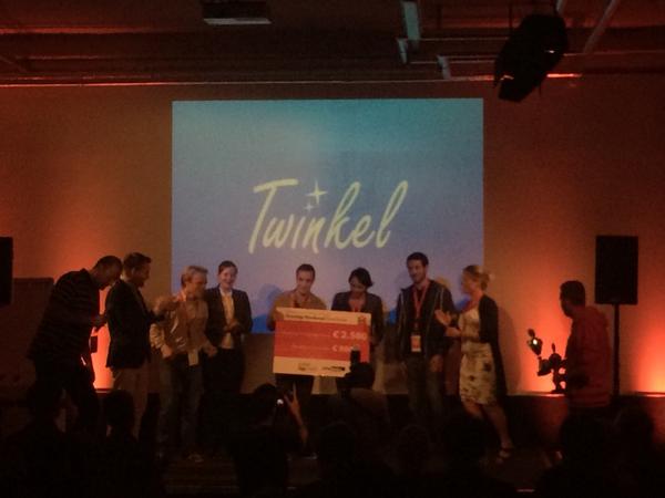 edwin_v's tweet photo. And the winner of Startup Weekend Enschede 2014 is: Twinkel! #SWENS14 http://t.co/yJiqNgGez8