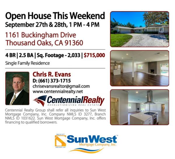 CarlaYourMtgLo's tweet photo. #OpenHouse today! #ThousandOaks #venturacounty #lender #mortgage #realestate #realtor #pool #MtgLO #PreferredLender http://t.co/ampkDzINRK