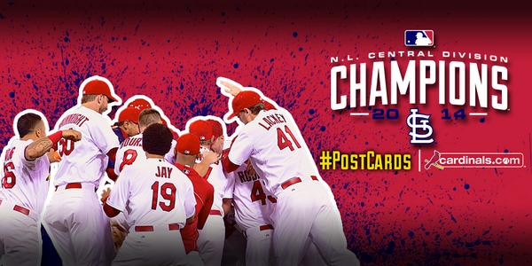 It’s official! Your #STLCards are the NL Central champions!