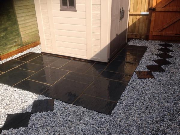 GCAL6343's tweet image. New slate patio
