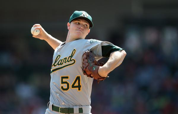 SportsCenter's tweet photo. Oakland's in! A's get final AL playoff spot behind Sonny Gray's 4-0 shutout of Rangers. Will play KC in 1-gm playoff. http://t.co/rD3z4Q2iXs