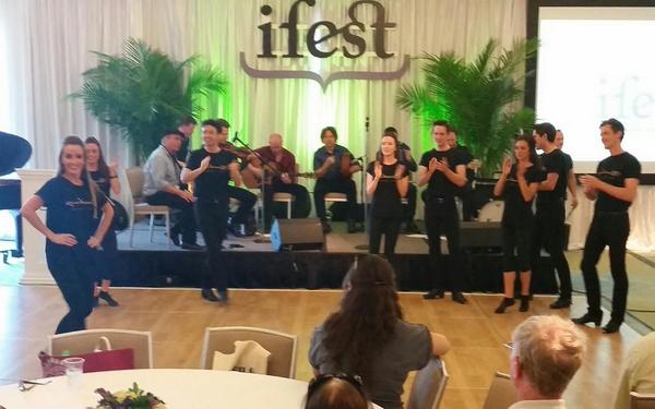 Riverdance's tweet photo. “@JulianErskineRD: @Riverdance performing American Wake in the @IfestBoston VIP suite. 1 of 4 perfs today. http://t.co/l4brBtKTpt”