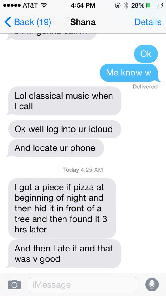 PrincesssLayaa's tweet photo. @ShanaNissan on various topics including my ringback tone and pizza http://t.co/rN1mhg5Ndb