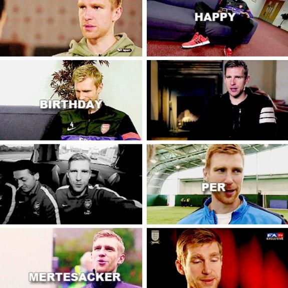 Happy birthday per Mertesacker  . 