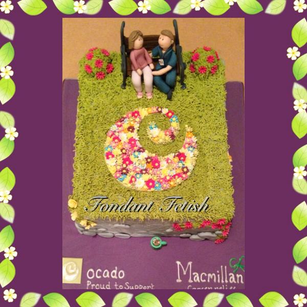 fondantfetish's tweet photo. Here is my cake for @SurreyMacmillan Donated for the worlds largest coffee morning on 26/9/14 Off to Ocado HQ.Tracy x http://t.co/FURuUrjClI