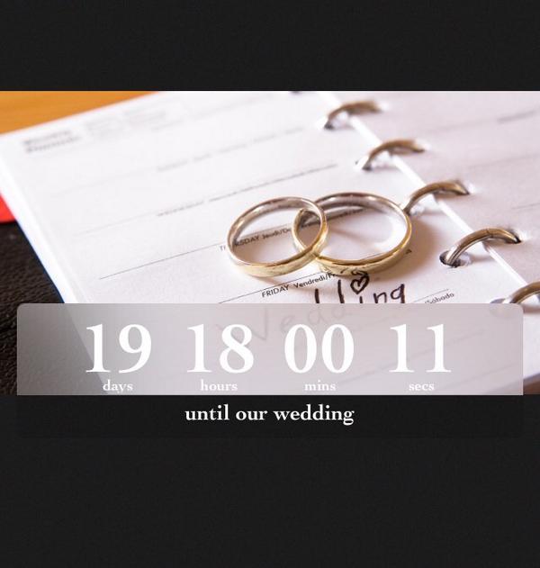 carjenay's tweet photo. Less then 20 days till the wedding! Time sure flies! 👰💍❤️ http://t.co/Om2sGnU6sl
