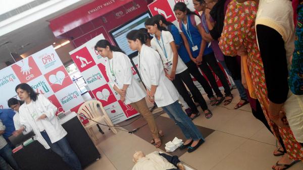 Health4UIndia's tweet image. #health4u CPR training in #Jaipur Pink Square Mall #learntosavelives

SAVE LIVES. LEARN CPR