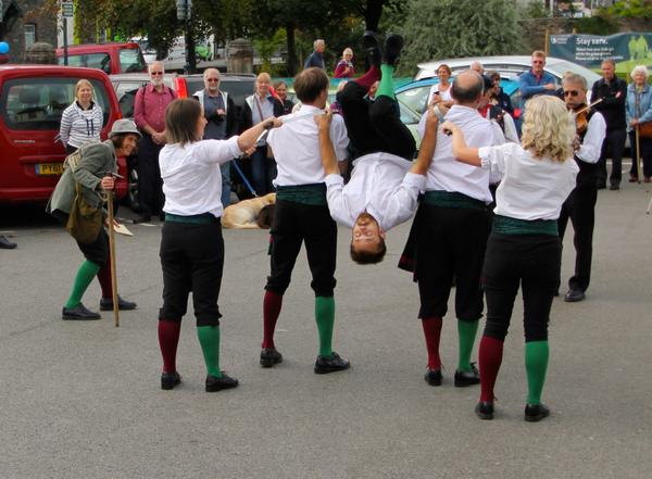 Somersaulting over blades…….don’t try this at home :)))))