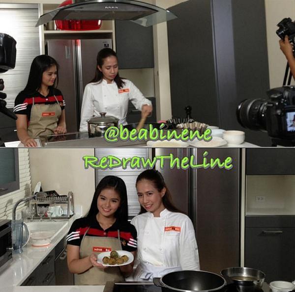 OfficialBBUnli's tweet photo. Behind the scene. #redrawtheline #sustainablecooking @beabinene @Heyitsmebeab chefjaclaudico http://t.co/32TosieQ2V