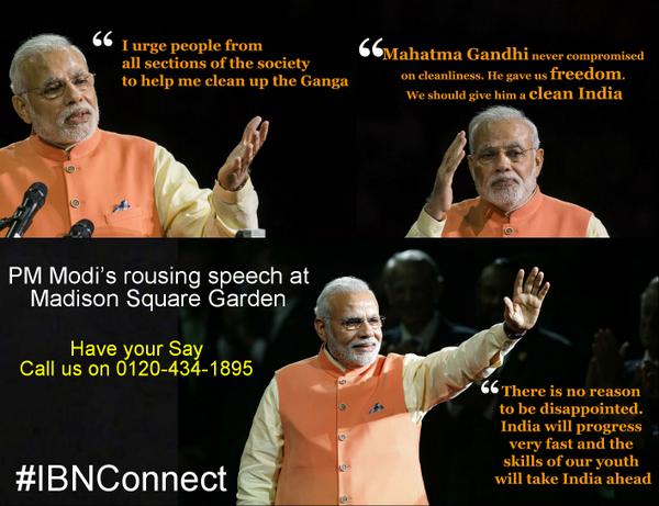 joel__Samuel's tweet image. #ModiMeetsAmerica PM Modi’s rousing speech at MSG Have your Say, Call at 0120-4341895 6:30 PM
@IBNLive #IBNConnect