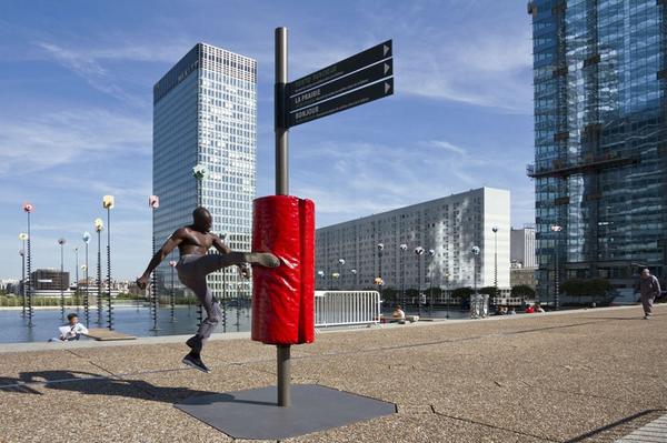 designboom's tweet image. brillet + lelievre embed sport into #streetfurniture for physically fit cities #design: designboom.com/design/florian…