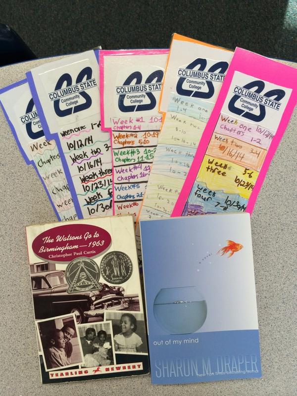 Students are all ready for the Columbus State Reading Collaboration Project! <a href="/cscc_edu/">Columbus State</a>