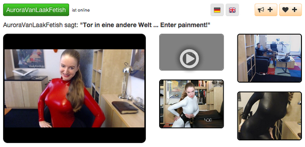 Cam2xCom's tweet photo. Enter Painment?

#Camgirl AuroraVanLaakFetish
erwartet dich im #Camchat

http://t.co/wMf64E7AtV

#BDSM #Fetish http://t.co/18KP25IlH4