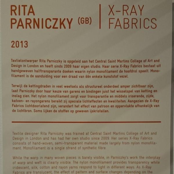 RitaParniczky's tweet image. Exciting to represent GB w/X-RayFabric #Buildingwithtextiles.Great #exhibition.Thank you Team @TextielMuseum #Tilburg