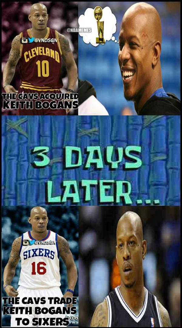 NBA Memes on Twitter: "Not so fast, Keith Bogans! #Cavs #76ers http://t.co/rfLCmQNUVp"