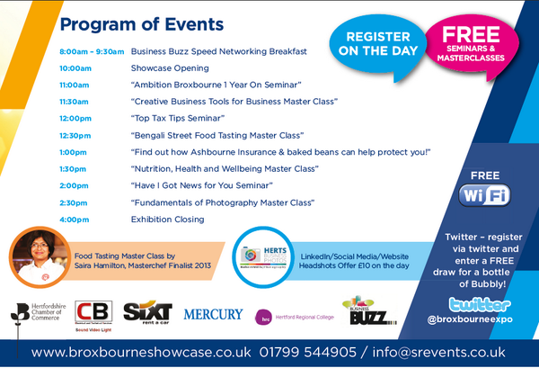 We are exhibiting <a href="/BroxbourneExpo/">Broxbourne Expo</a> this Thursday from 10am - 4pm. It's free to attend so come and see us! <a href="/SREvents1/">SR Events</a>