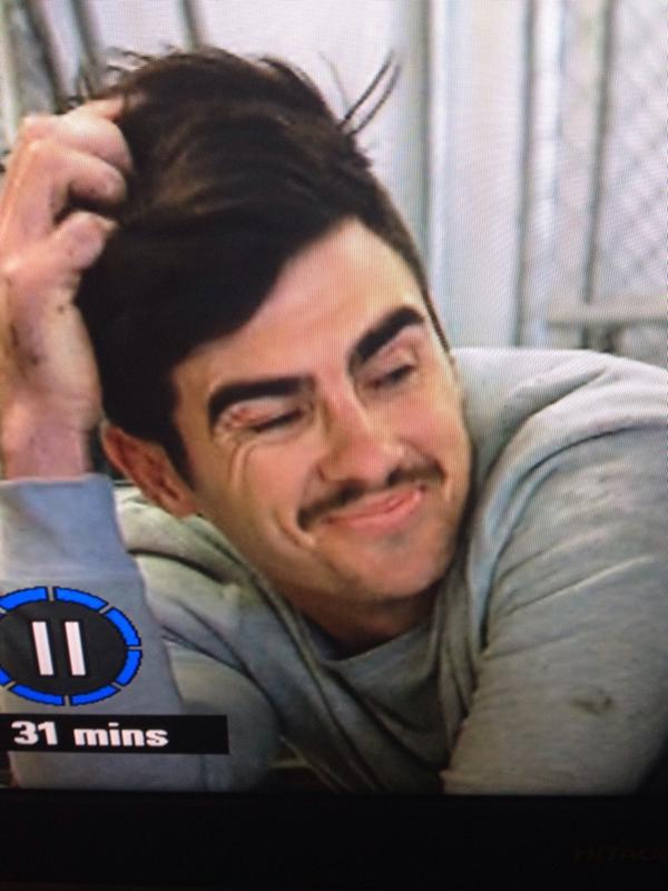 mrsjbj's tweet photo. Bahahahaha love @KarstanMaxine 'don't care' expression. @TheBlock9 #theblock #calmdowndee http://t.co/fRlMAsIwcR