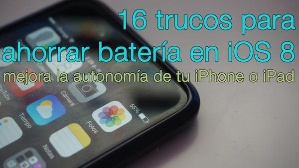 tuapplewatch's tweet photo. 16 trucos de iOS 8 para ahorrar batería en el iPhone - http://t.co/a0VDH860cv #iPhone http://t.co/uu7QAZ6uoJ