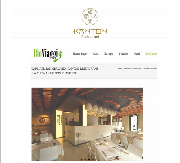 Una bellissima intervista di #Bioviaggi dedicata a #KantonRestaurant: da non perdere!
kantonrestaurant.it/assets/uploads…