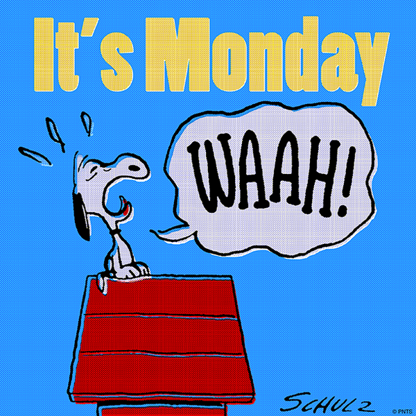 Snoopy's tweet photo. It's Monday. http://t.co/J9IrwsUARO
